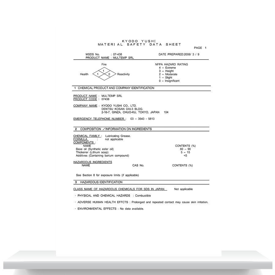 SRL MSDS report_00